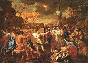Nicolas Poussin The Adoration of the Golden Calf France oil painting reproduction